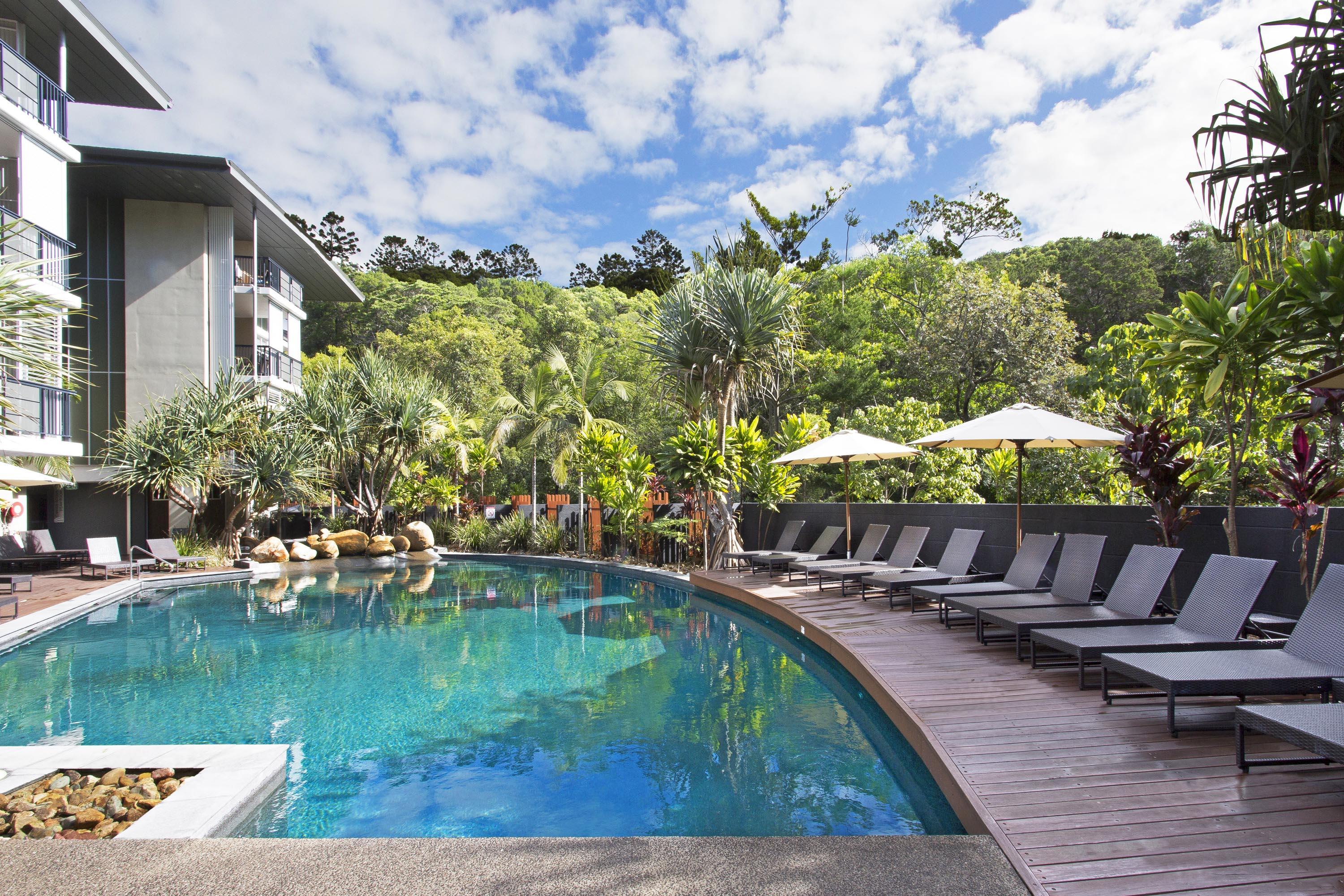 เปปเปอร์ นูซา รีสอร์ตแอนด์วิลลา Hotel นูซาเฮดส์ ภายนอก รูปภาพ The swimming pool at the resort