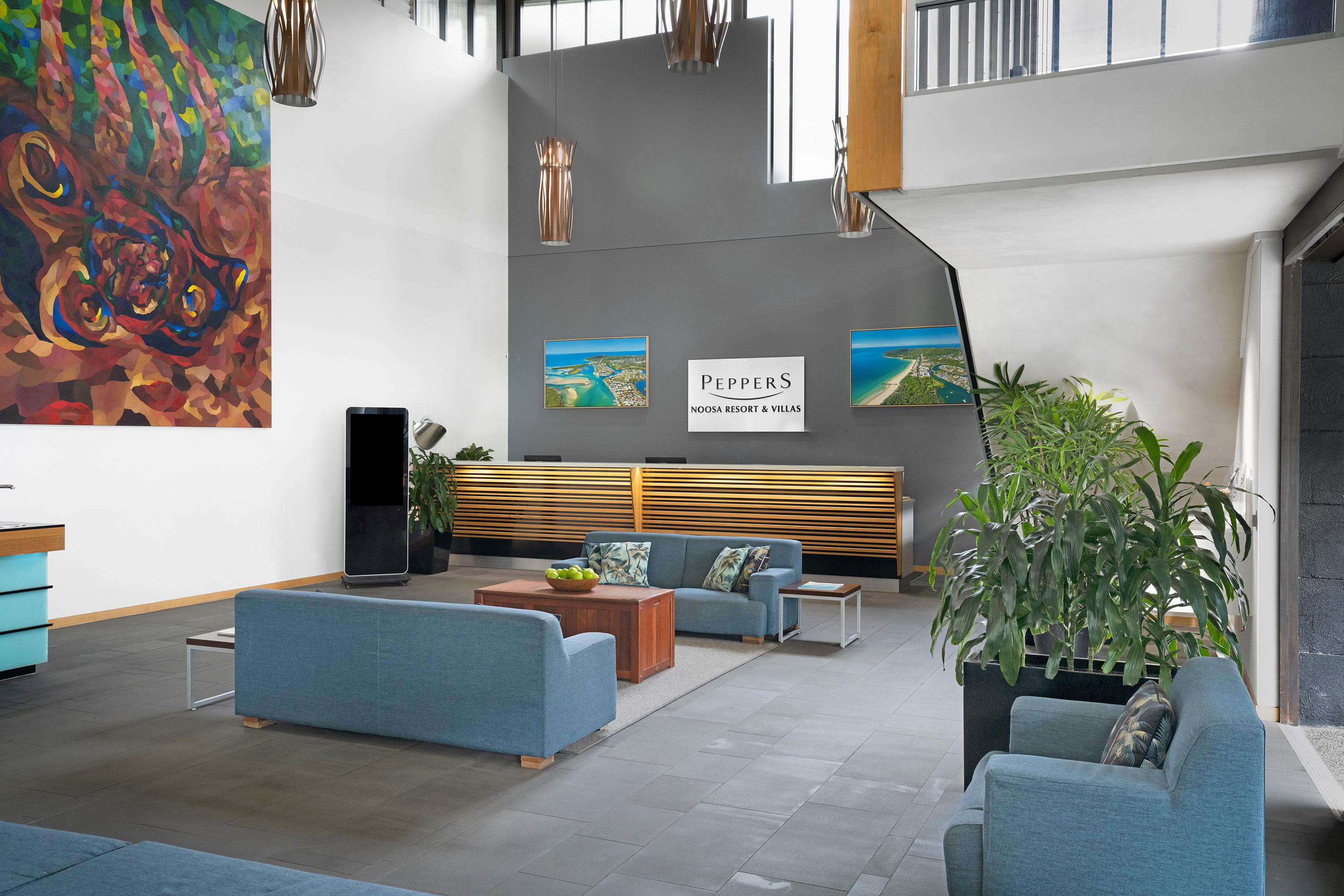 เปปเปอร์ นูซา รีสอร์ตแอนด์วิลลา Hotel นูซาเฮดส์ ภายนอก รูปภาพ Pepper's Hotel lobby